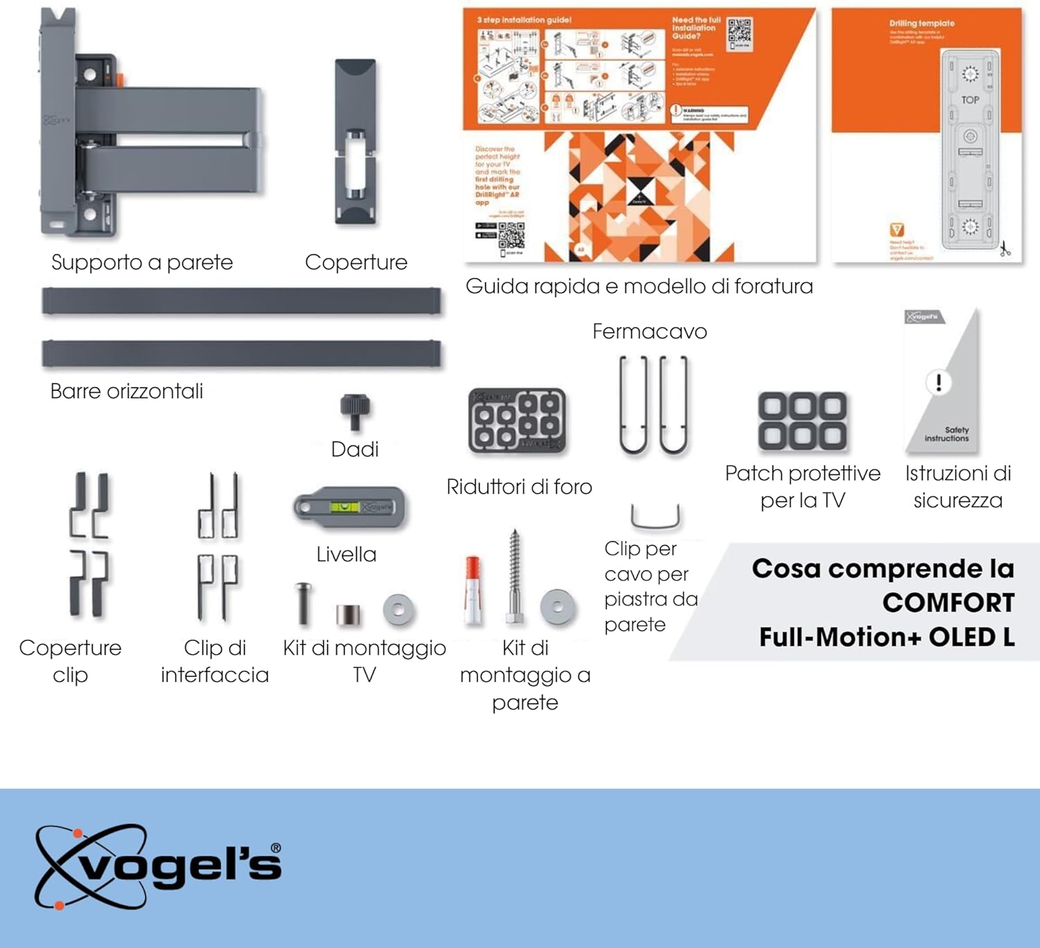 Vogel's TVM 3665 - Supporto TV OLED 40-77 pollici, Nero - immagine 7
