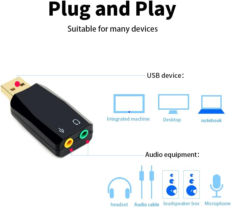 Adattatore Audio USB a Jack Stereo 3,5mm - immagine 9