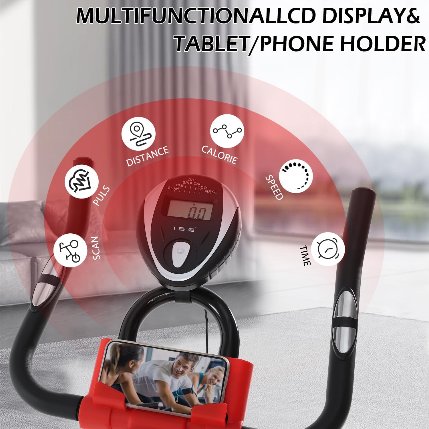 Ise Cyclette da Casa SY-7802 con Resistenza Regolabile - immagine 2