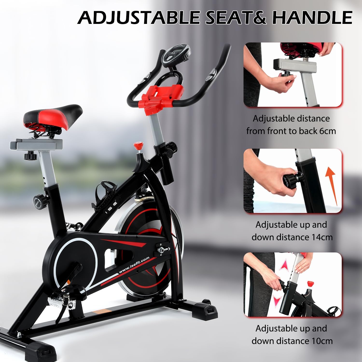 Ise Cyclette da Casa SY-7802 con Resistenza Regolabile - immagine 6