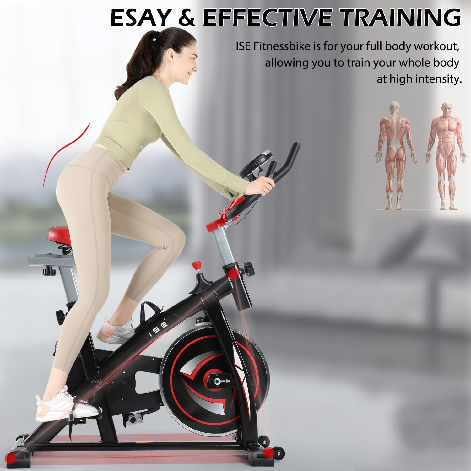 Ise Cyclette da Casa SY-7802 con Resistenza Regolabile - immagine 7