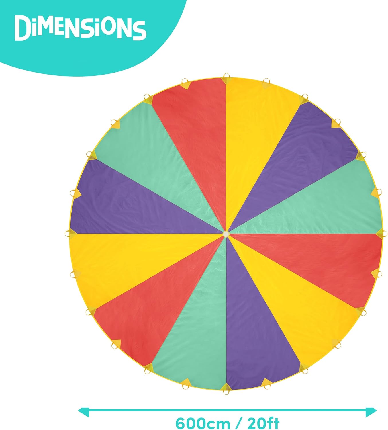 THE TWIDDLERS - Grande Paracadute Arcobaleno 610cm - immagine 4
