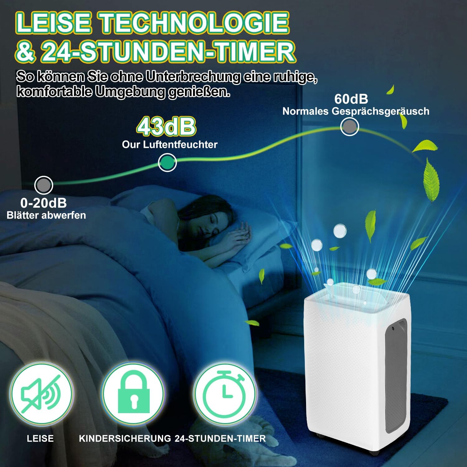 Deumidificatore Casa 26L/24h con 3 Modalità - immagine 4