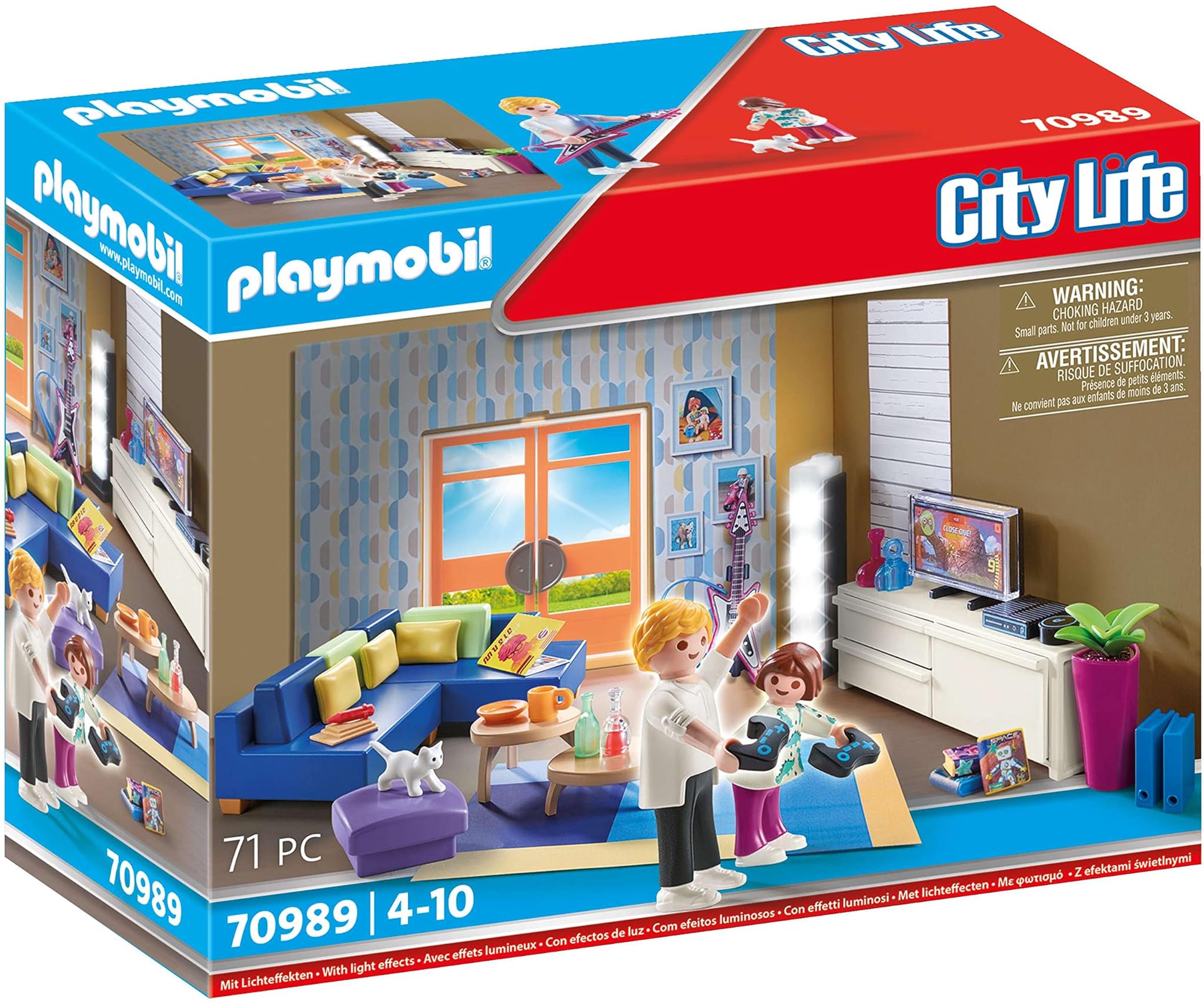 PLAYMOBIL City Life 70989 Soggiorno con Effetto Luce