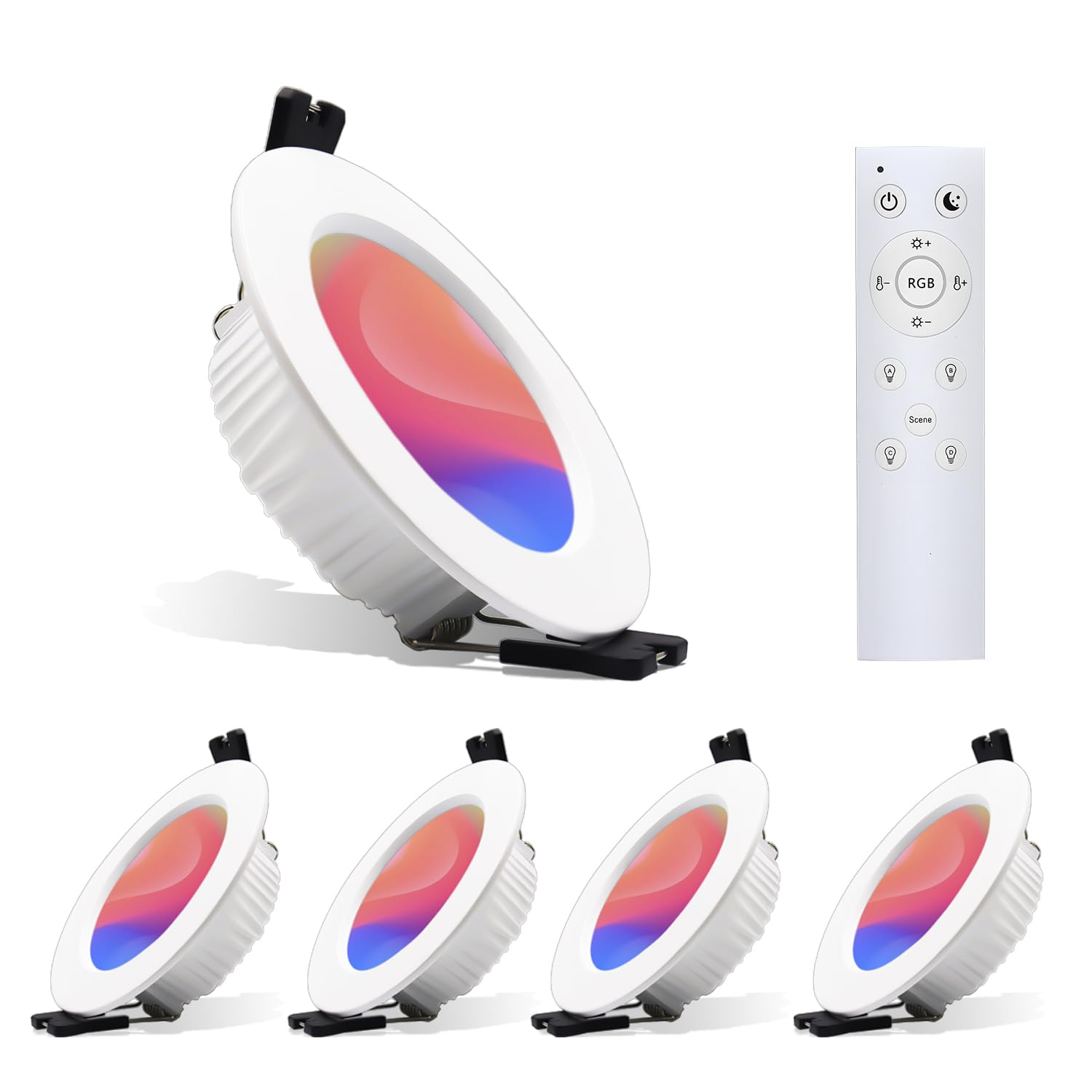 Faretto da Incasso LED RGBW Smart 230V Dimmerabile (4x5W)