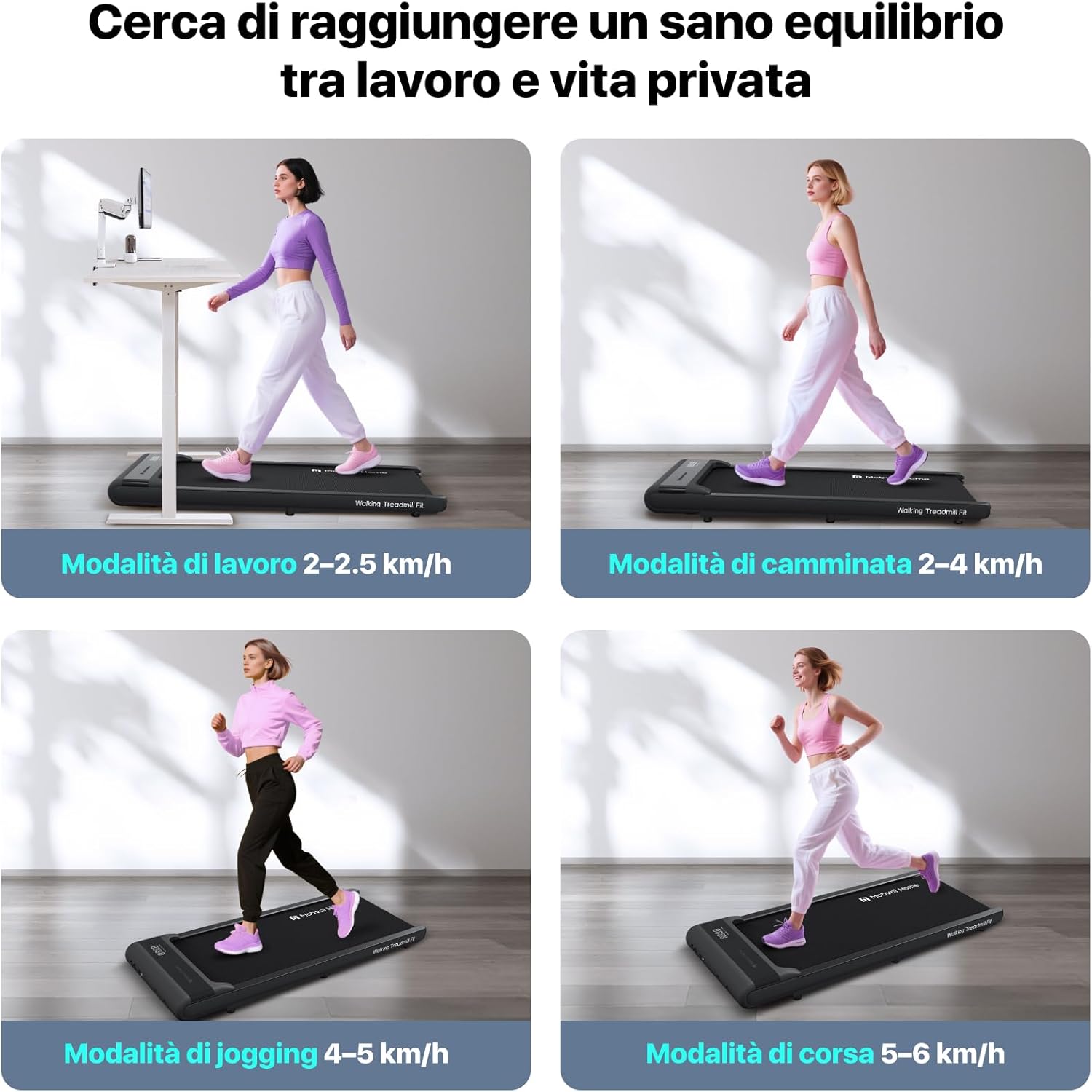 Mobvoi Walking Pad Tapis Roulant 2 in 1 AI 6 km/h - immagine 2