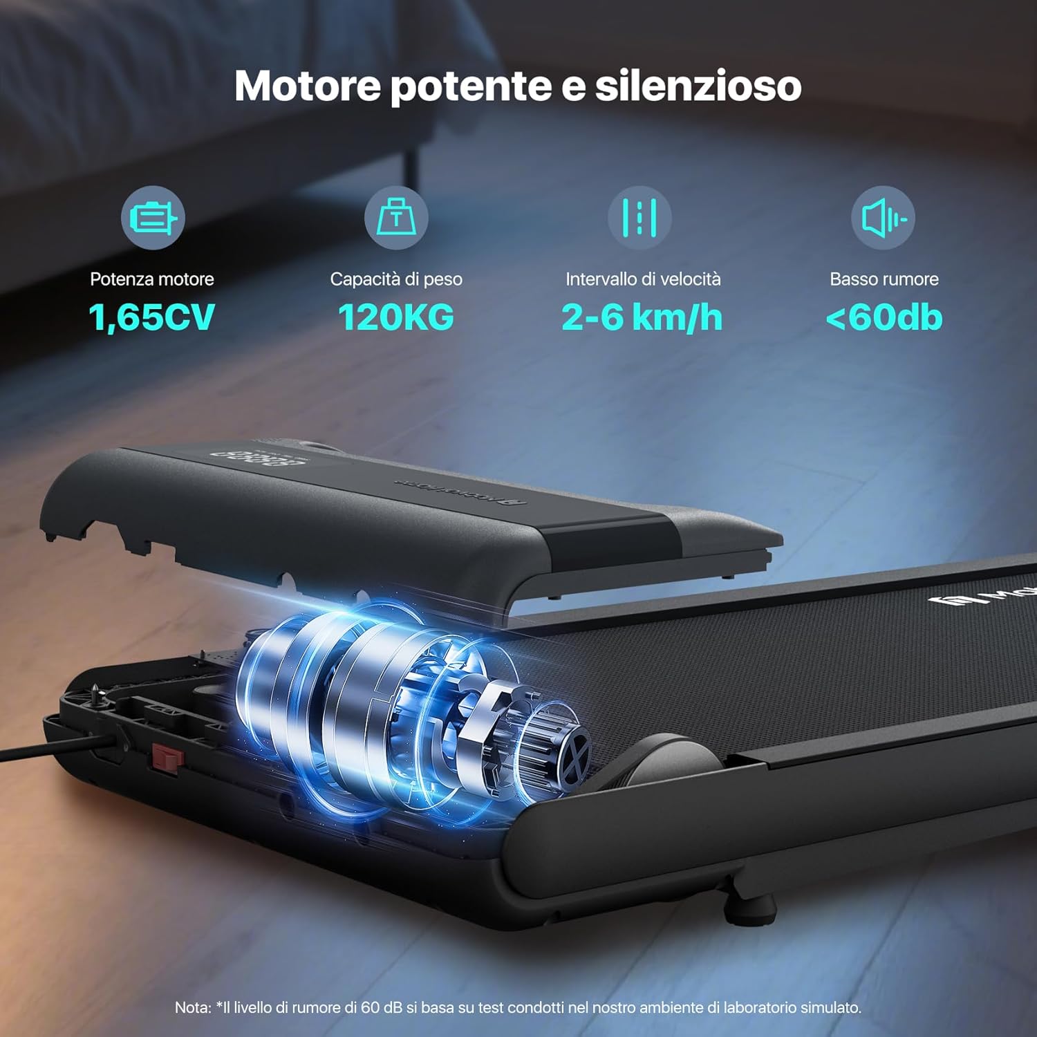 Mobvoi Walking Pad Tapis Roulant 2 in 1 AI 6 km/h - immagine 6