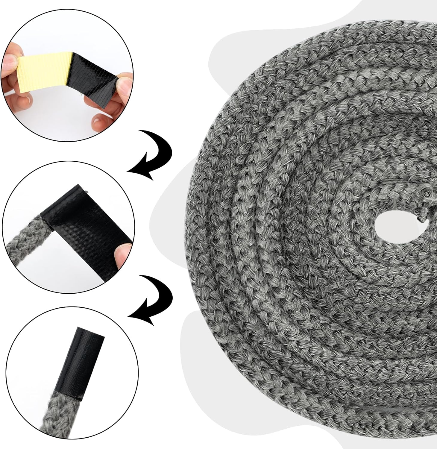 Guarnizione per Porta Stufa 10mm x 3m - immagine 3