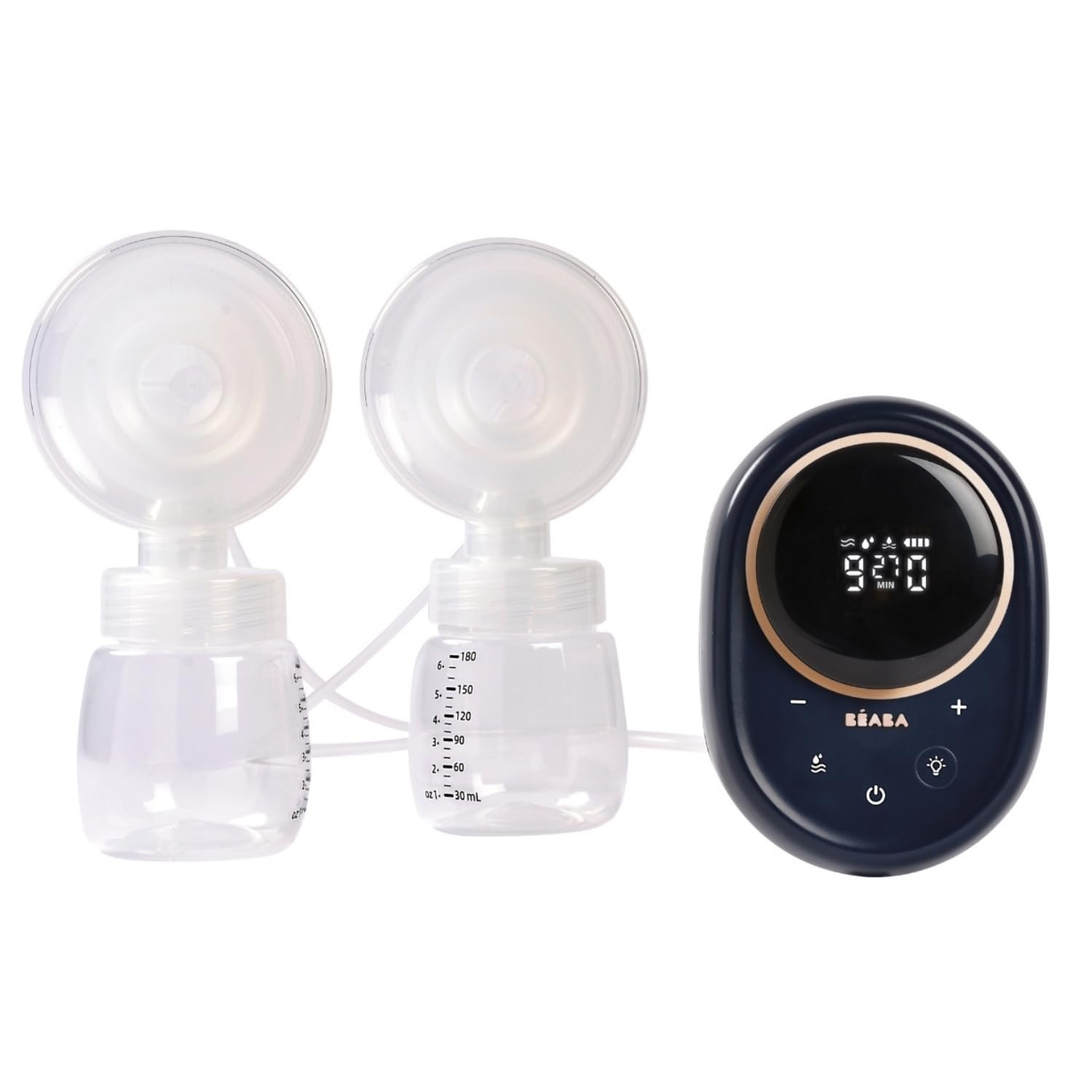 Béaba Tiralatte Elettrico Doppio Silenzioso, Blu Notte