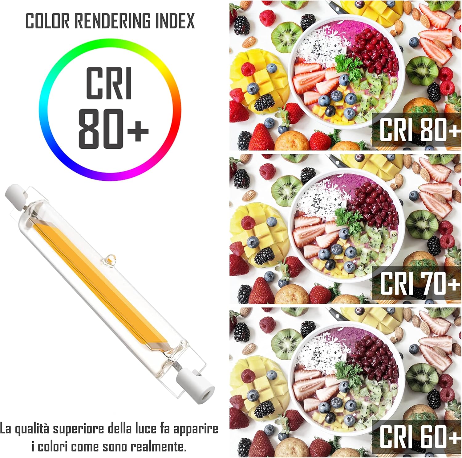 Clar - R7S LED 118mm 13W (Pack 5) - immagine 3