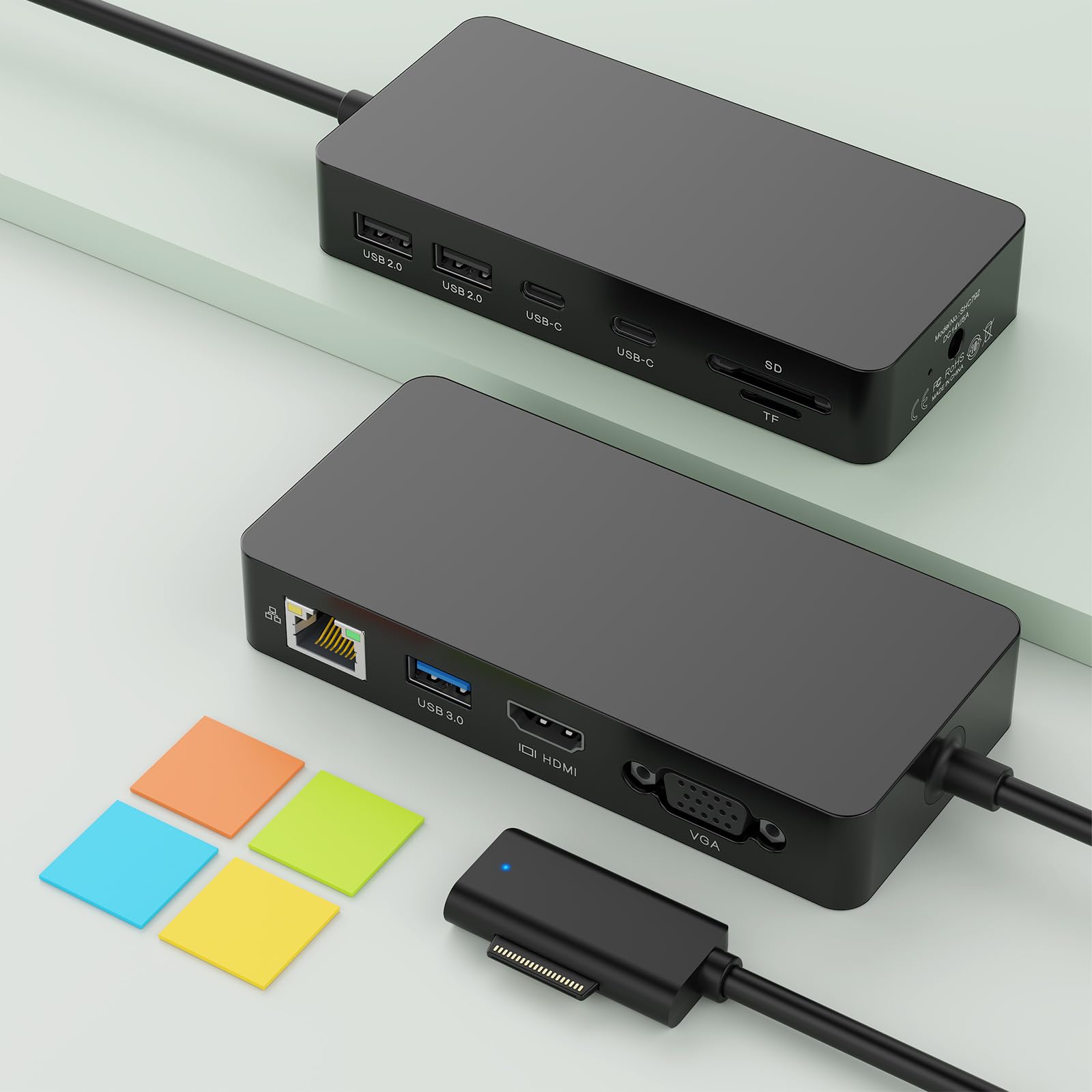 Surface Docking Station 11 in 1 4K@60Hz con HDMI+VGA