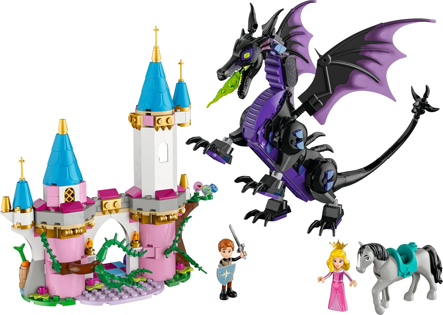 Lego Disney Malefica Drago - Castello Giocattolo 43240 - immagine 10