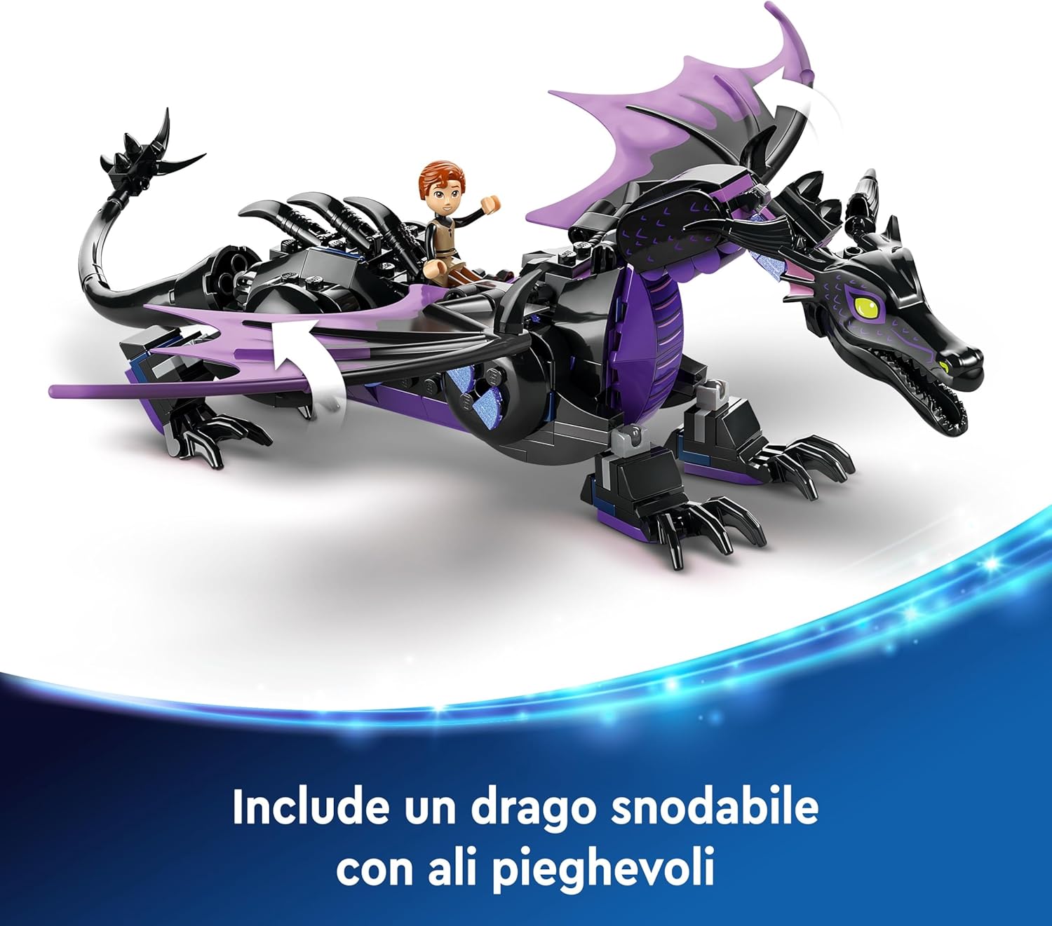 Lego Disney Malefica Drago - Castello Giocattolo 43240 - immagine 2