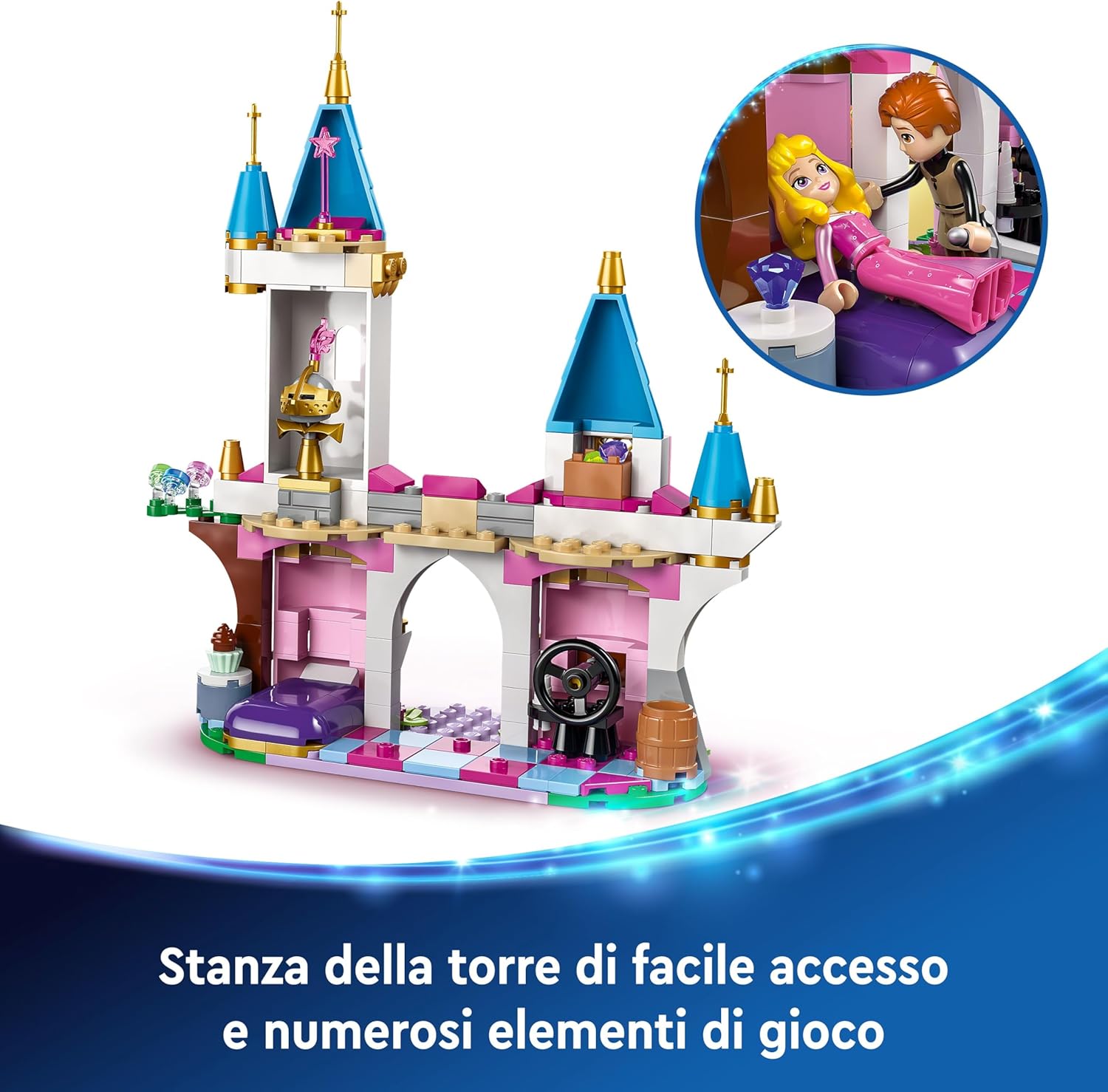 Lego Disney Malefica Drago - Castello Giocattolo 43240 - immagine 4