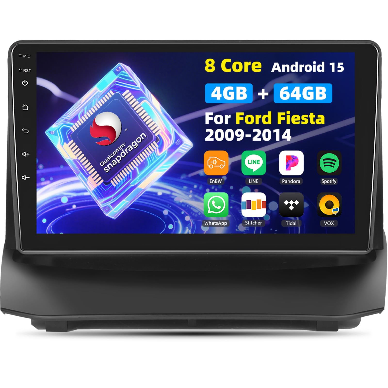 Sixtop Autoradio 9" per Ford Fiesta 2009-2014