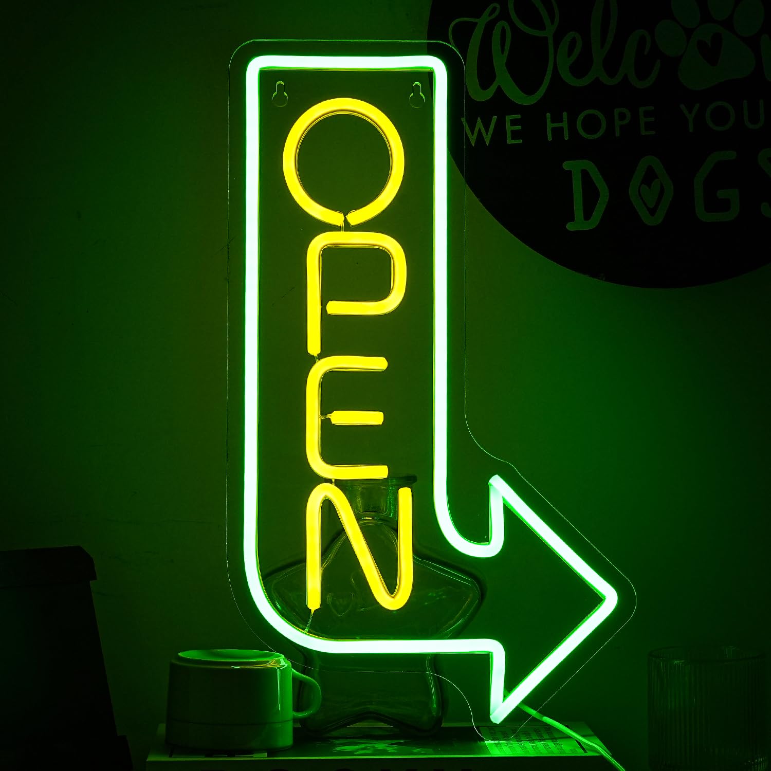 Segno luminoso dimmerabile della birra del neon della birra per (Giallo aperto)