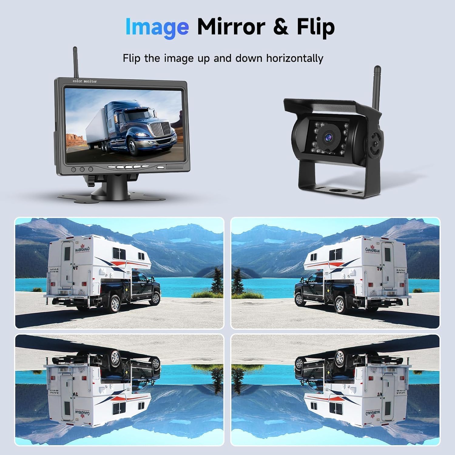 Sixwin Kit Telecamere Retromarcia Wireless 1080P HD - immagine 5