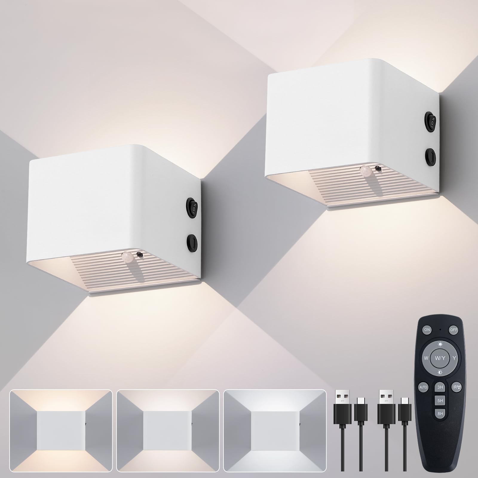 Mille Lucciole Applique Parete Interno con Sensore - 2 Pcs