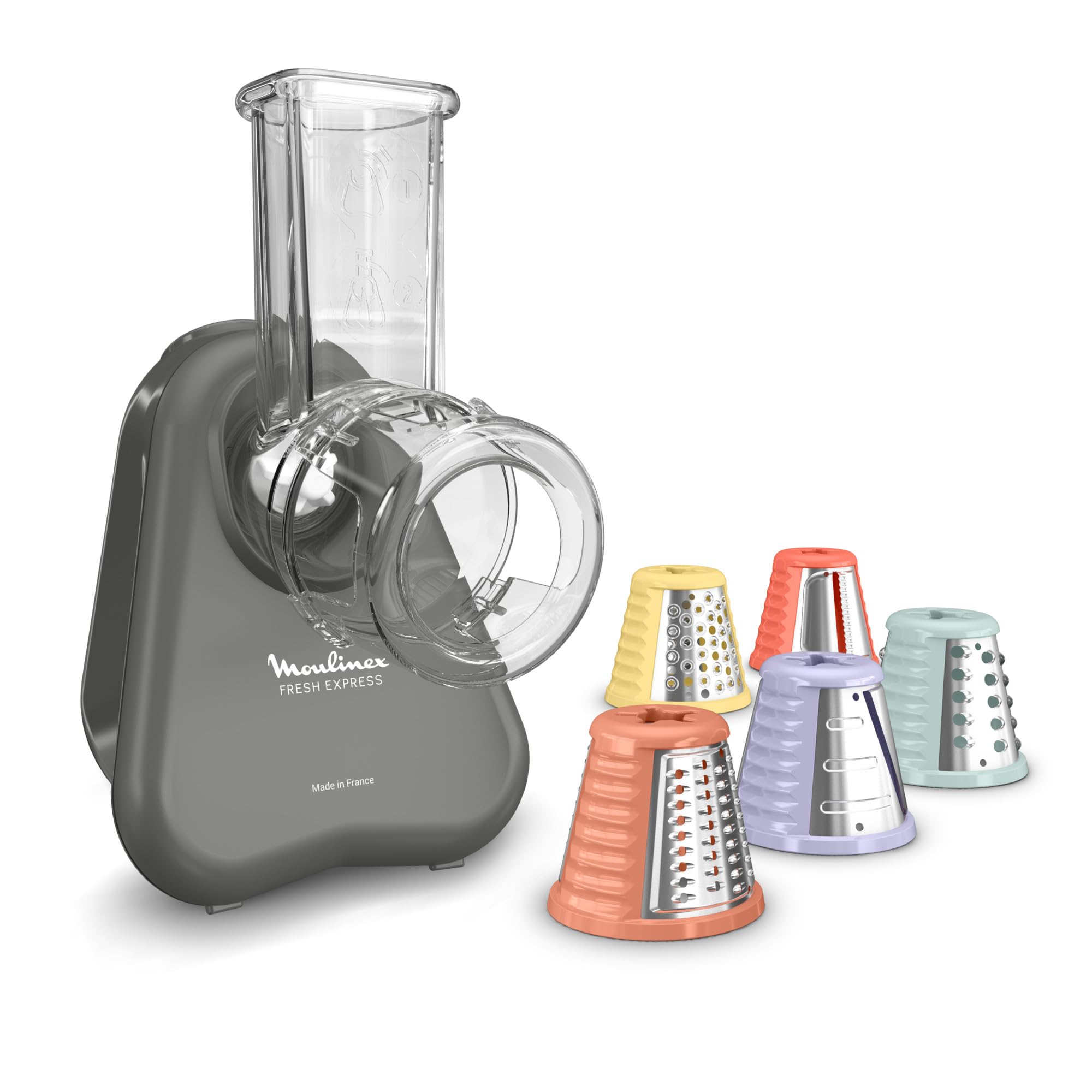 Moulinex Fresh Express - Tritaverdure Elettrico 4 in 1, Grigio