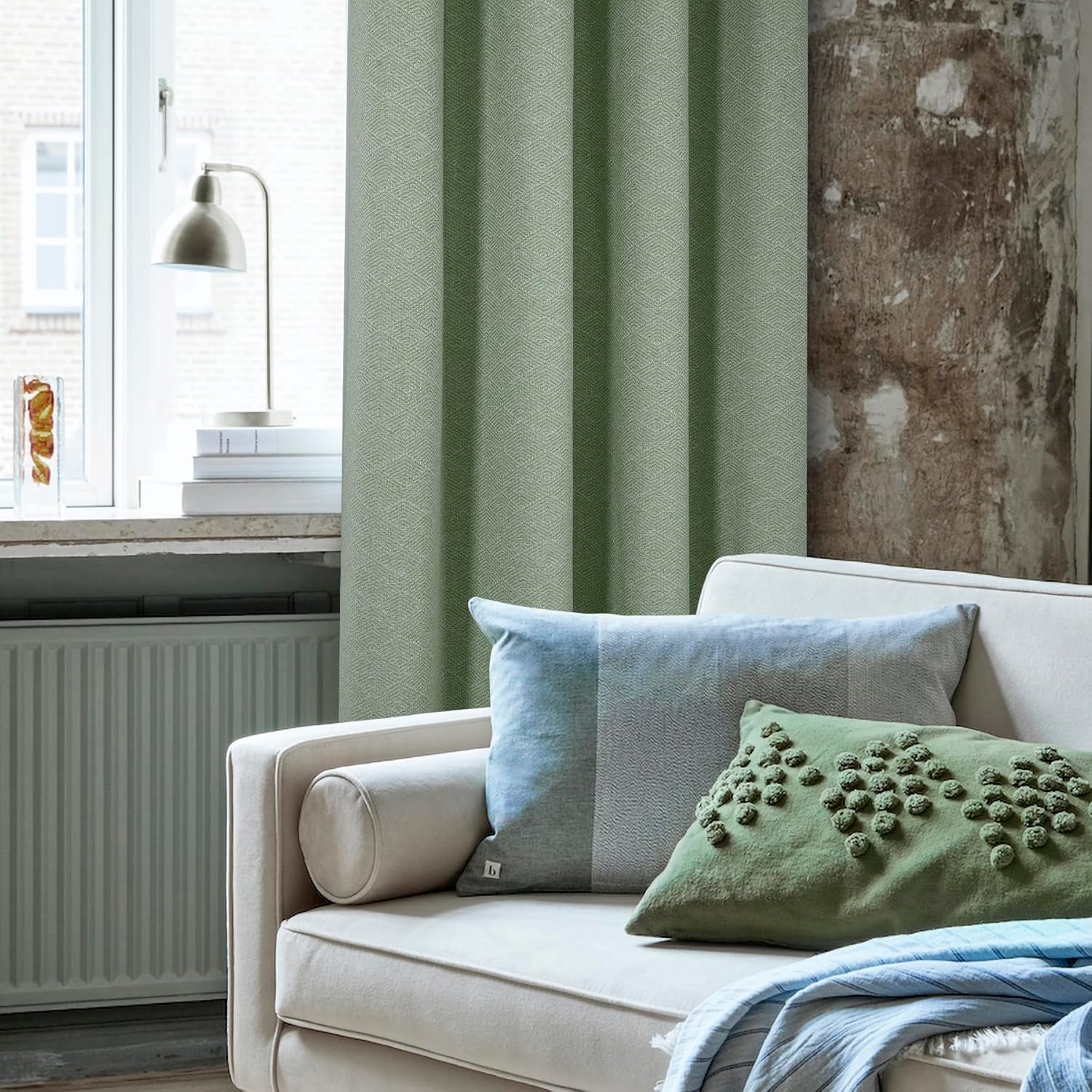 Always4u Tende Oscuranti 100% Imitazione Lana, Verde - immagine 7