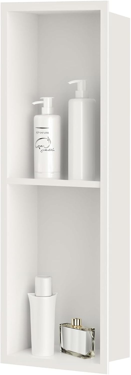 Sunrik Nicchia Doccia Incasso in Acciaio Inox 60x20x10cm