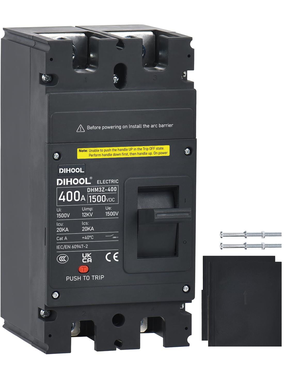 DIHOOL DC 1500V Interruttore 400A 2P mccb fusibile per batteria dc - immagine 1
