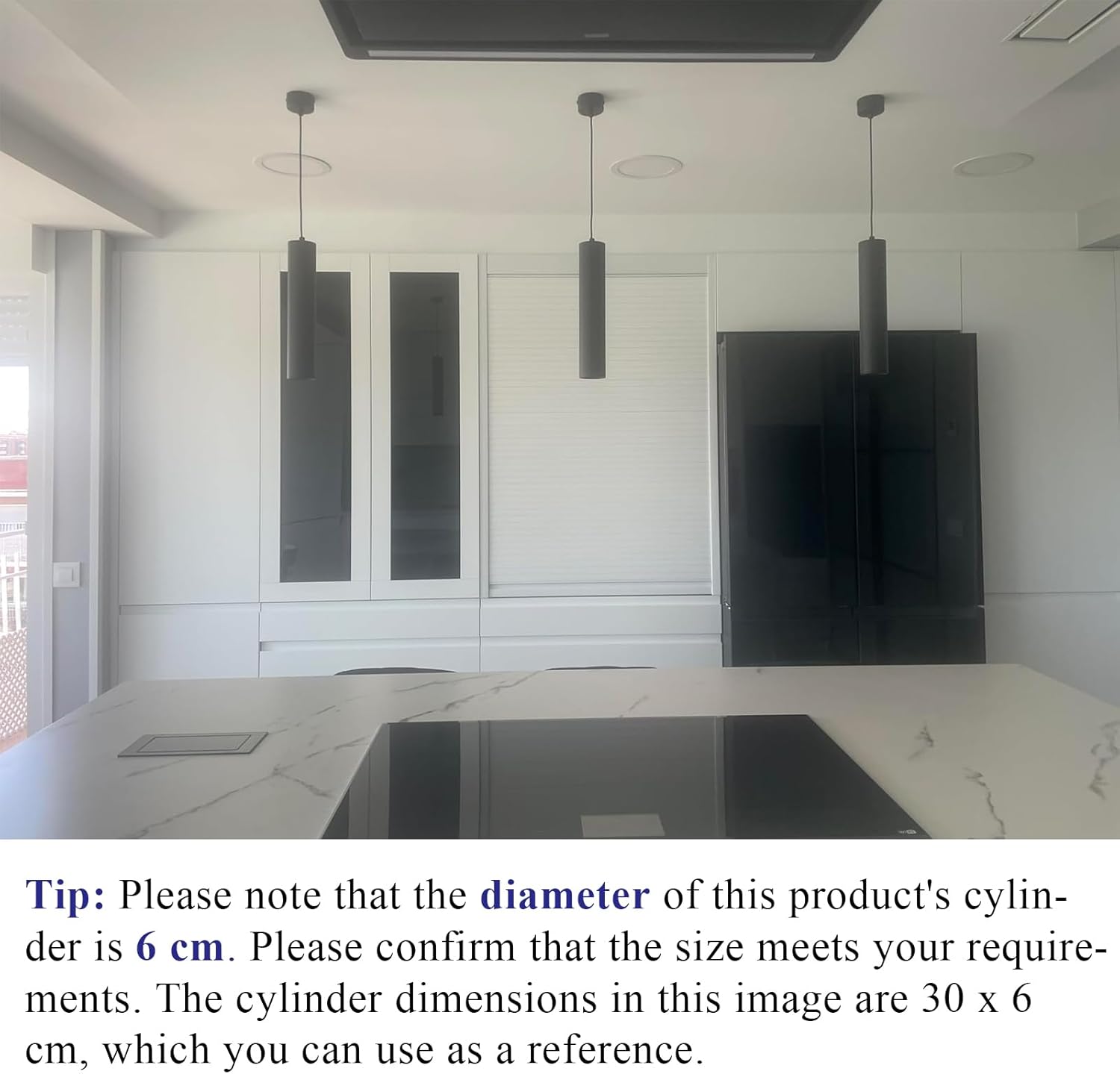 Klighten Lampada a Sospensione Cilindro GU10, Bianco - immagine 5