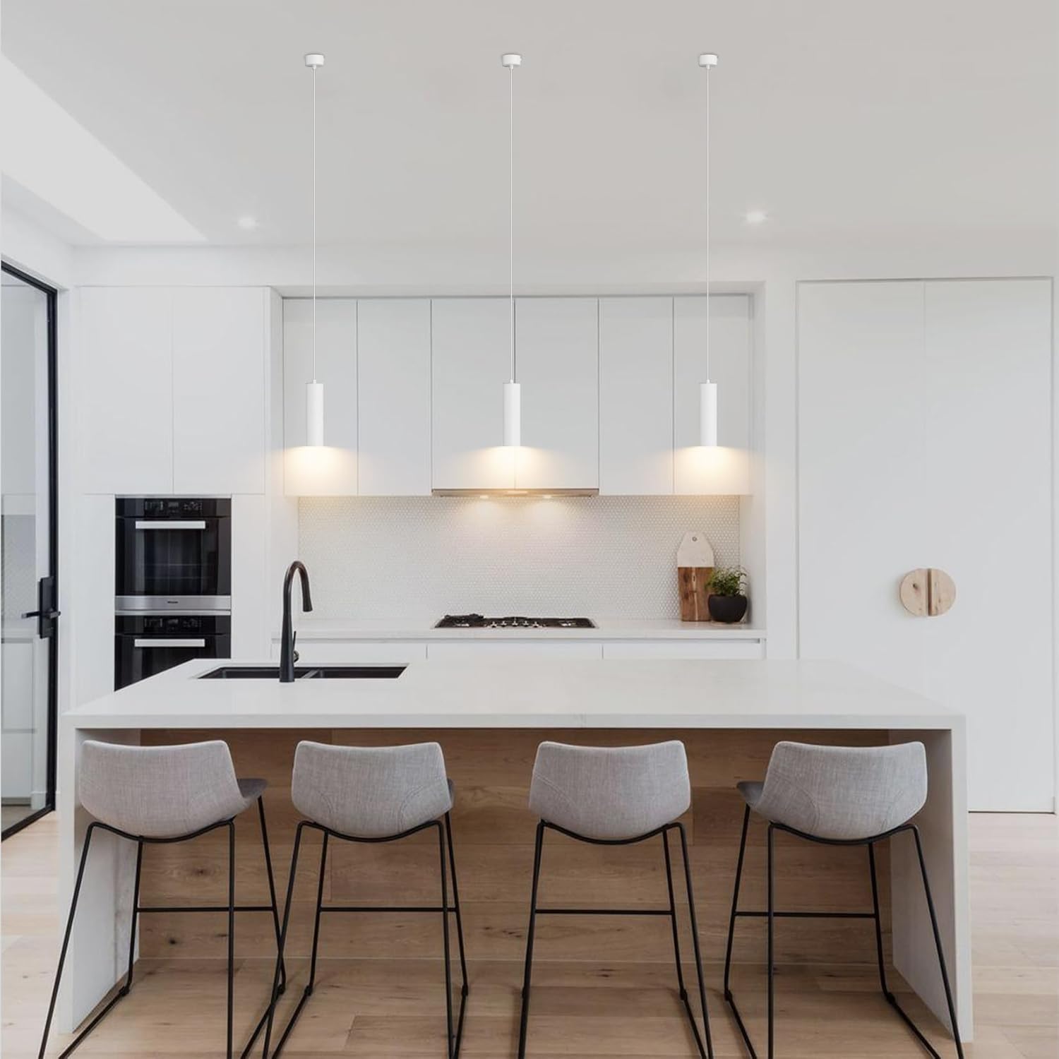 Klighten Lampada a Sospensione Cilindro GU10, Bianco - immagine 6