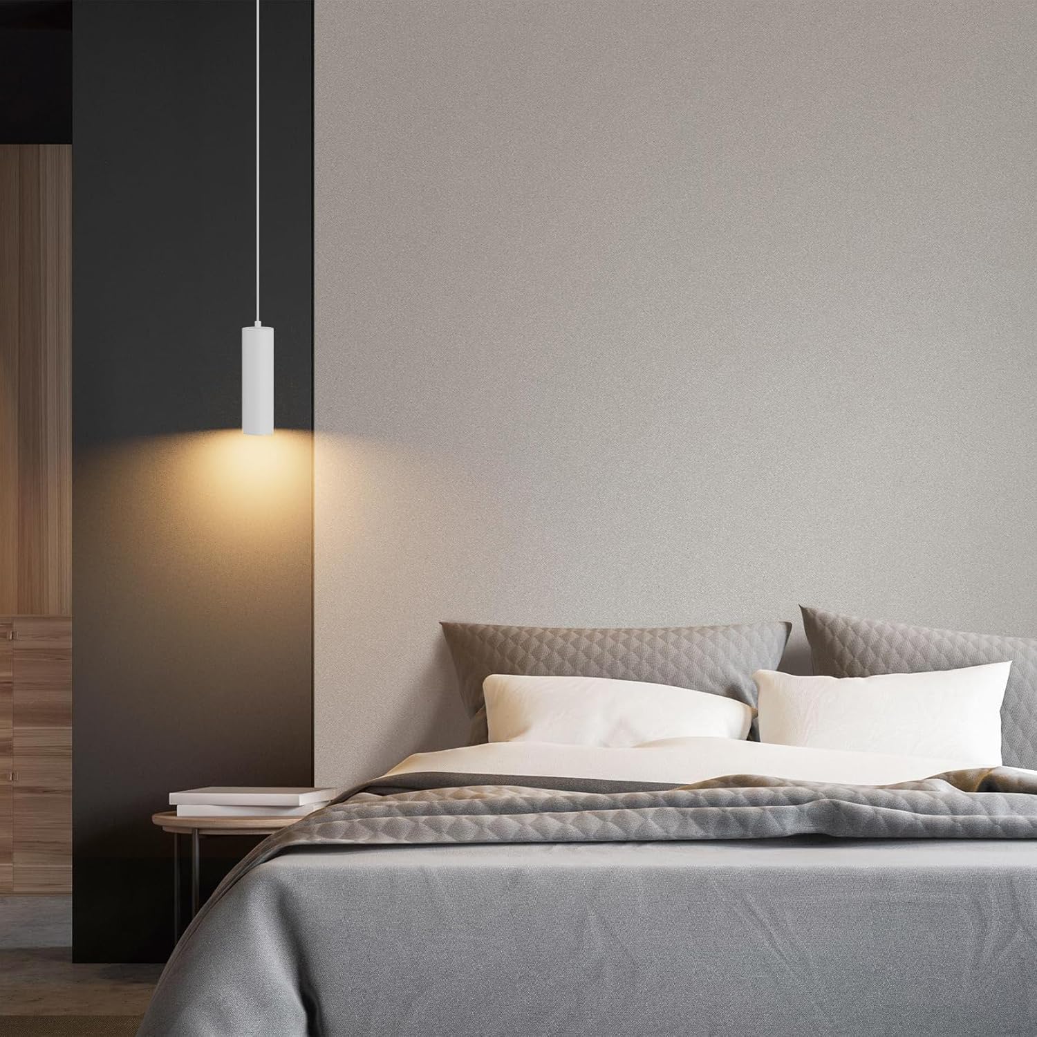 Klighten Lampada a Sospensione Cilindro GU10, Bianco - immagine 7