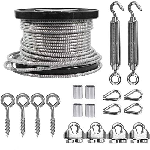 Tootaci Kit Fune Metallica Acciaio Inox 5mm/30M