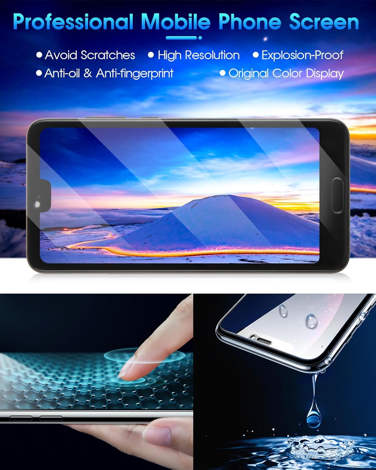 ARSSLY Display LCD per Huawei P20 PRO (Nero con Cornice) - immagine 6