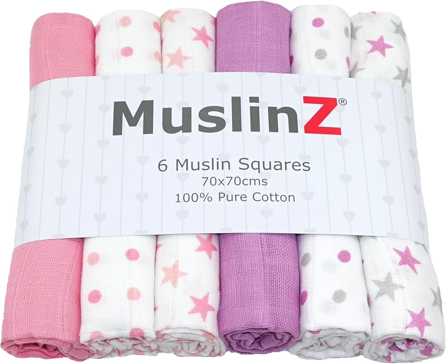 MuslinZ Squares - Panni in mussola per bambini, confezione da 6 ...
