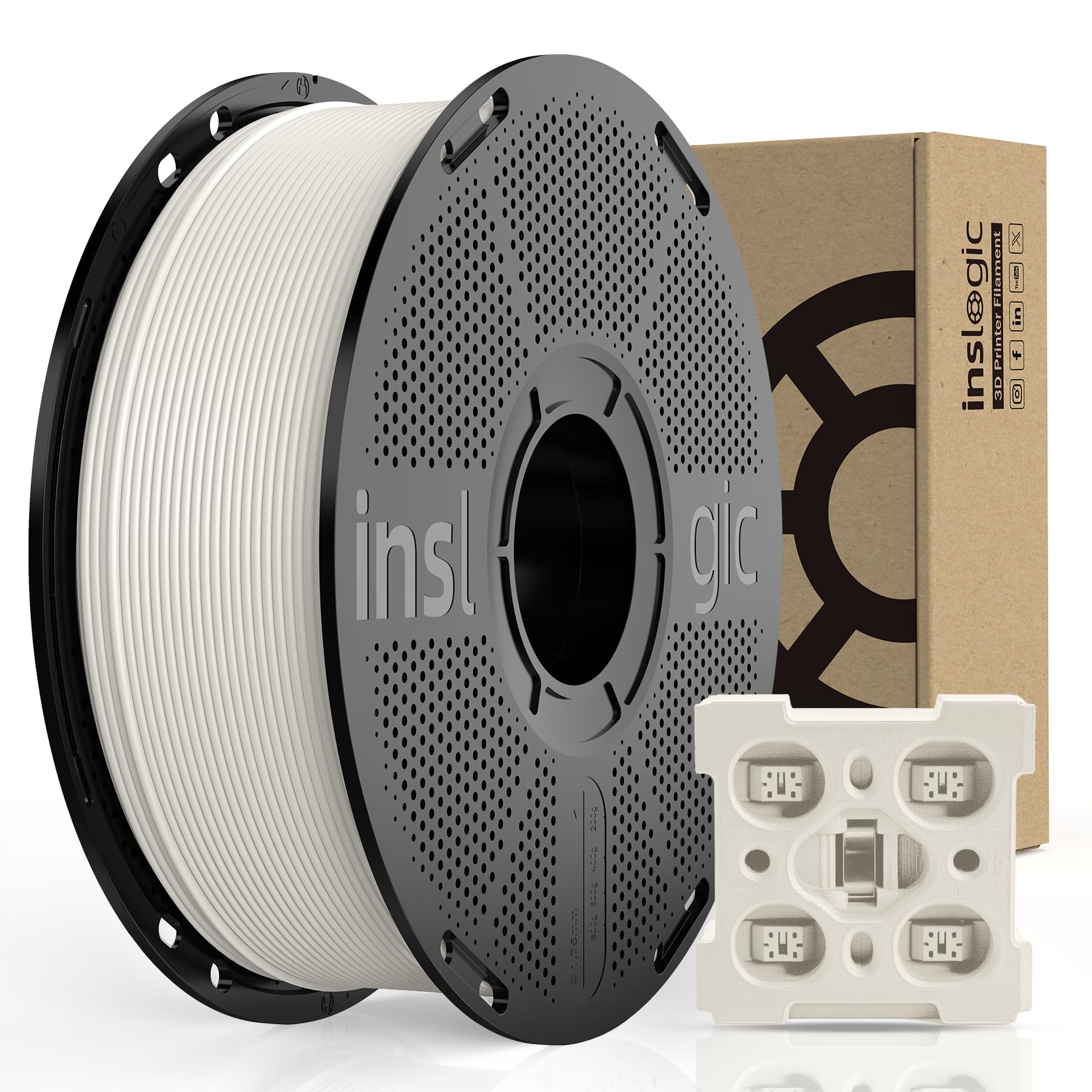 Inslogic ABS FR V0 Filamento 1.75mm Pre-Asciugato