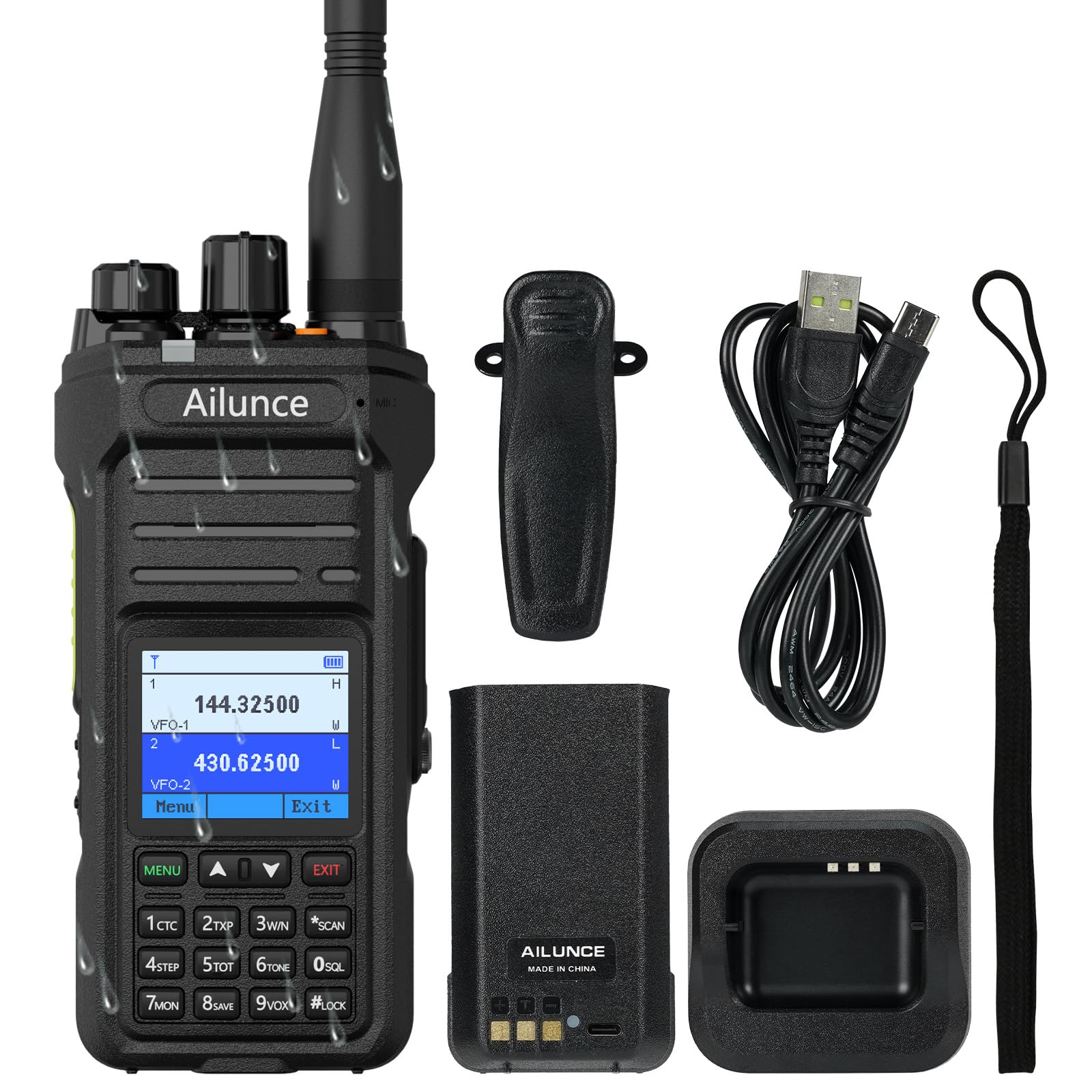 Retevis Ailunce HA1UV Radioamatori Dual Band IP67 (1 Pz)