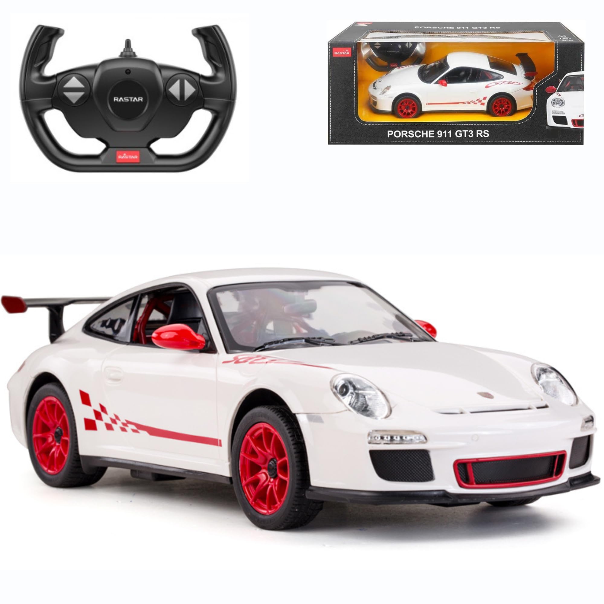 Porsche 911 GT3 Auto Radiocomandata 1:14 Bianco Opaco