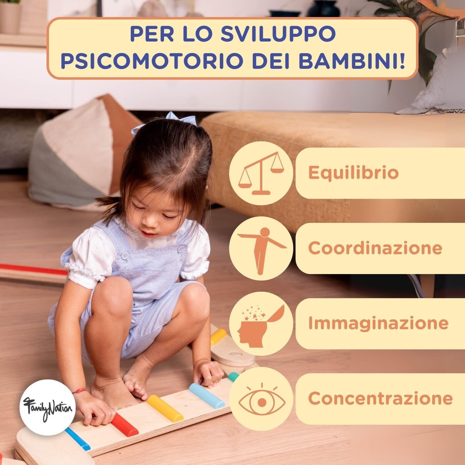 Family Nation - Percorso Sensoriale Equilibrio Montessori - immagine 4