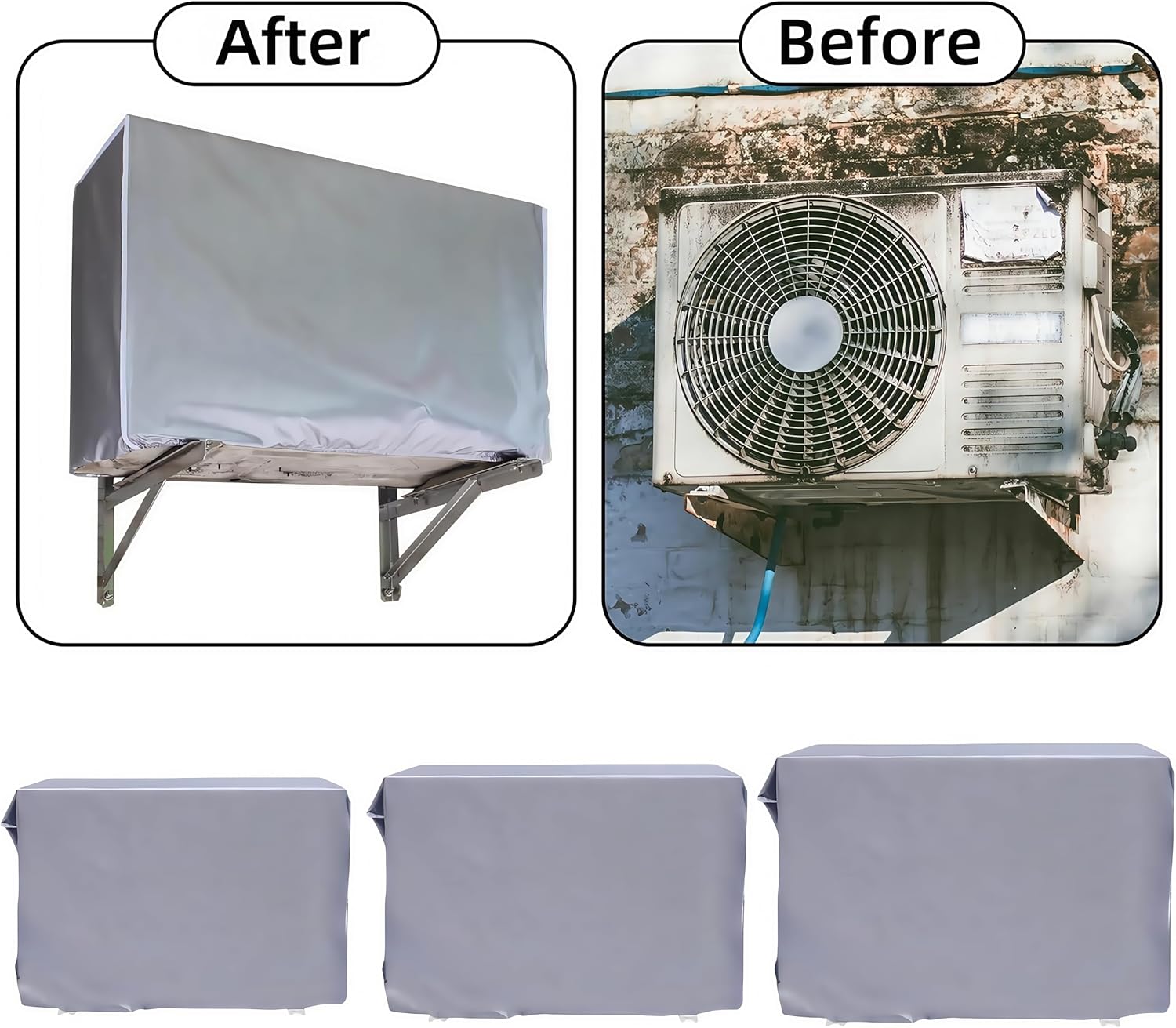 Copri Condizionatore da Esterno Universale Impermeabile - immagine 4