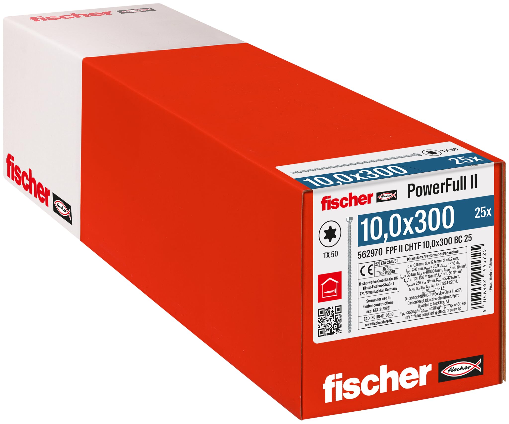 Fischer PowerFull II CHTF 10,0x300 - Viti per Legno