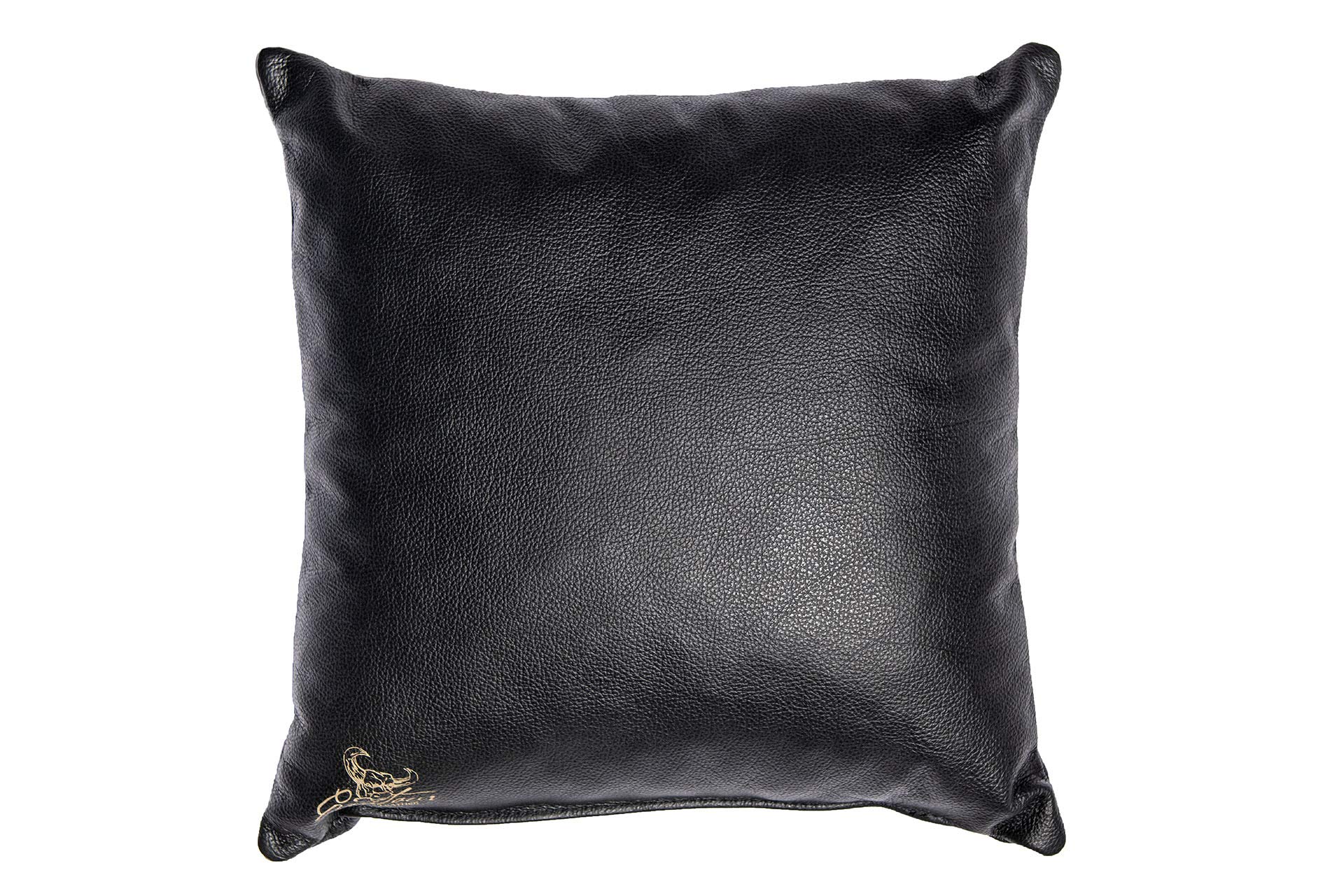 Centaur - Cuscino in Vera Pelle 40x40 cm, Nero