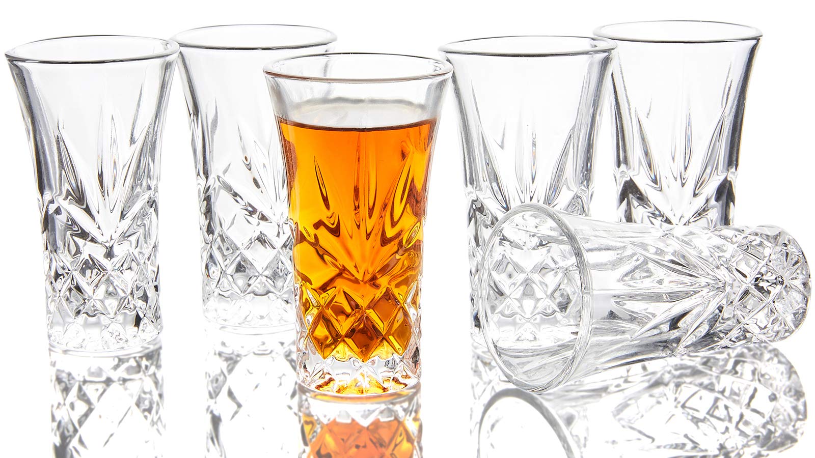 Set di 6 Bicchieri Tequila a Base Pesante 6cl