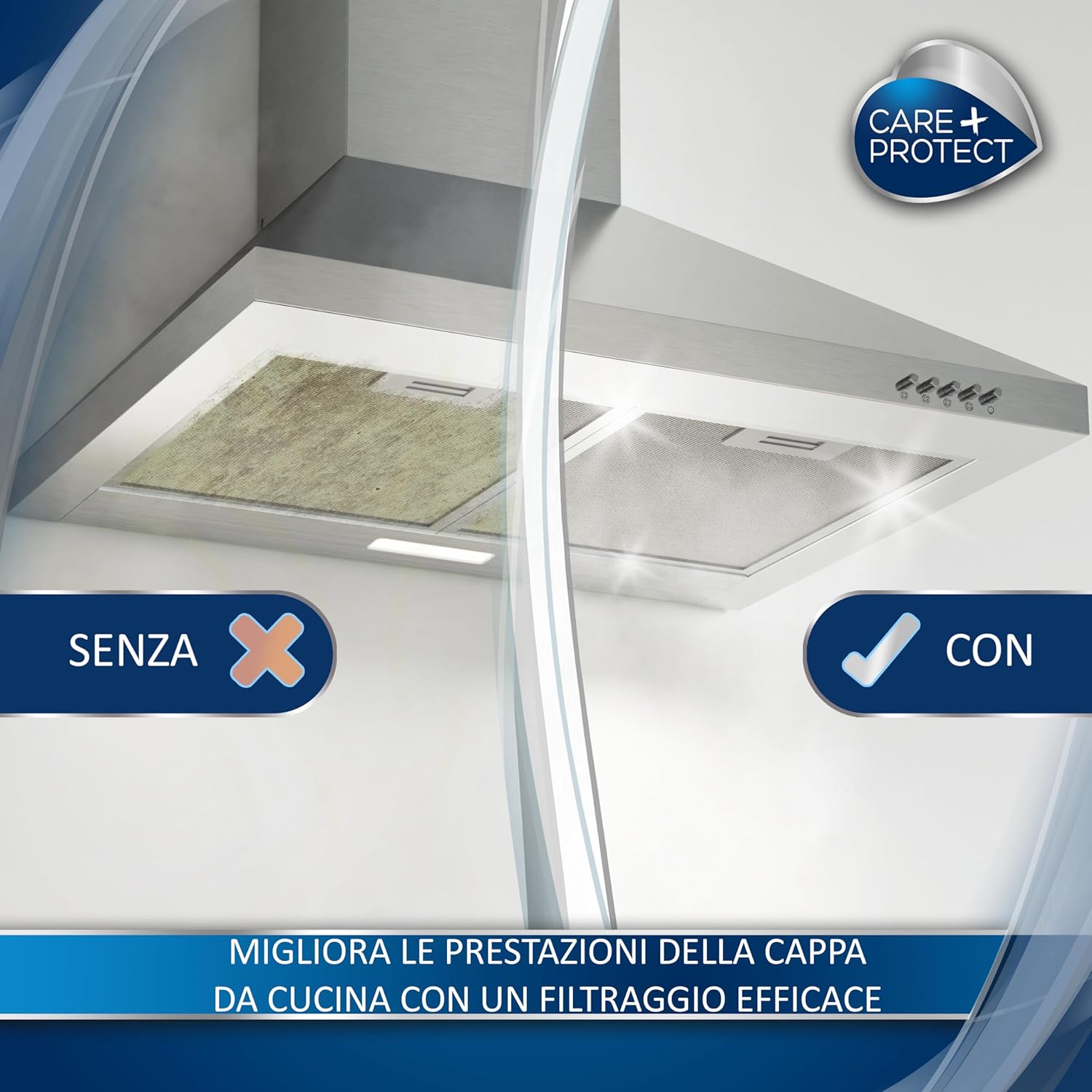 Care + Protect Filtro Cappa Ritagliabile Anti-Grasso - immagine 3