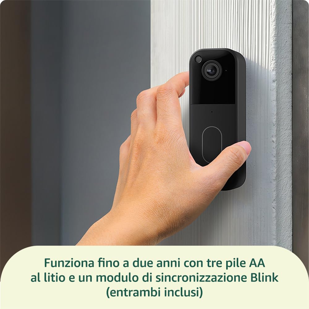 Blink Sistema Videocitofonico HD, Nero - immagine 3
