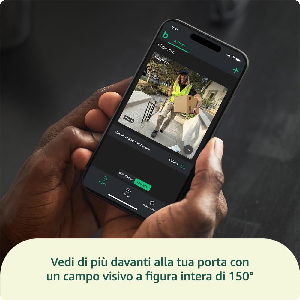 Blink Sistema Videocitofonico HD, Nero - immagine 4