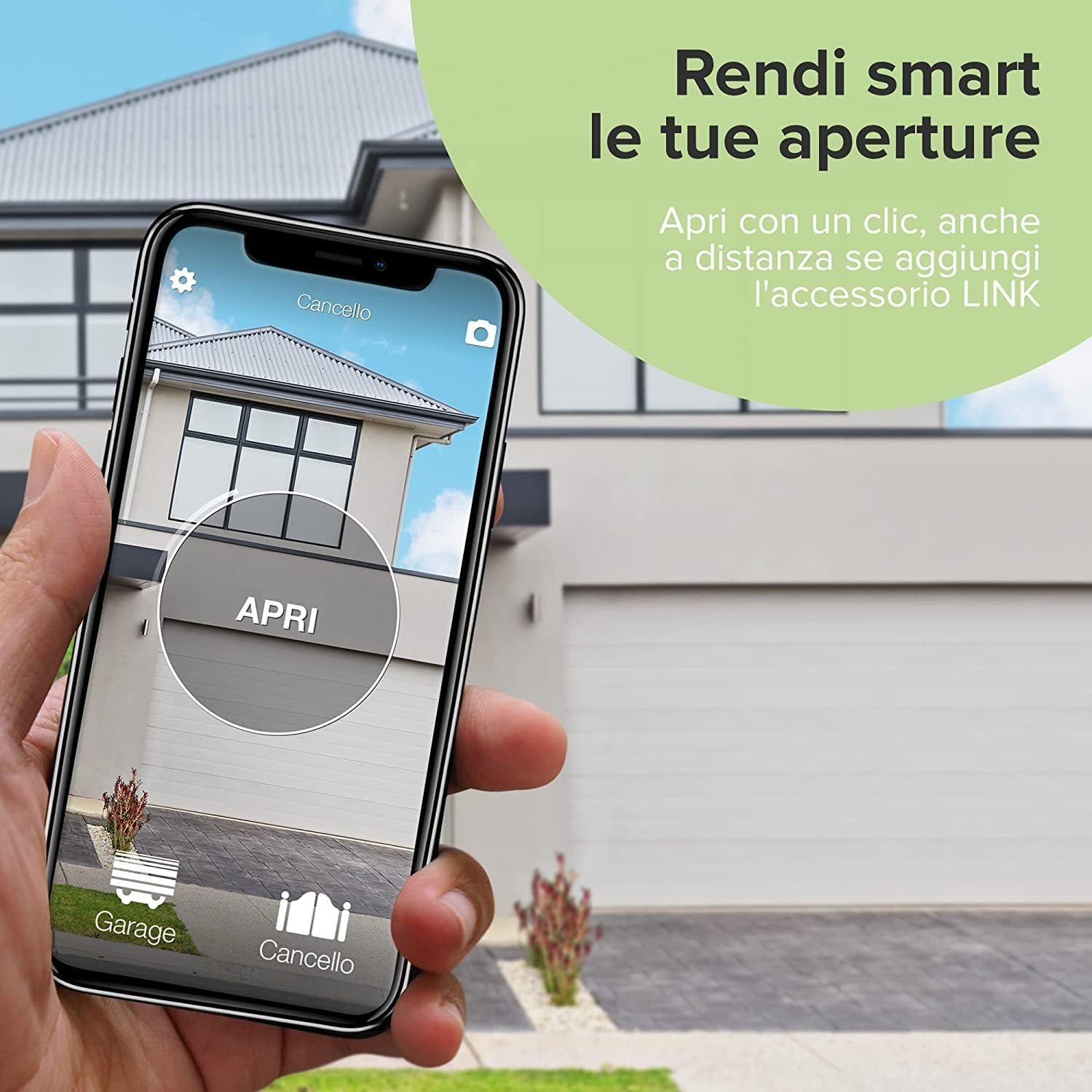 1control Solo 2 Gen - Apricancello Bluetooth 4.0 per Smartphone, Nero - immagine 3