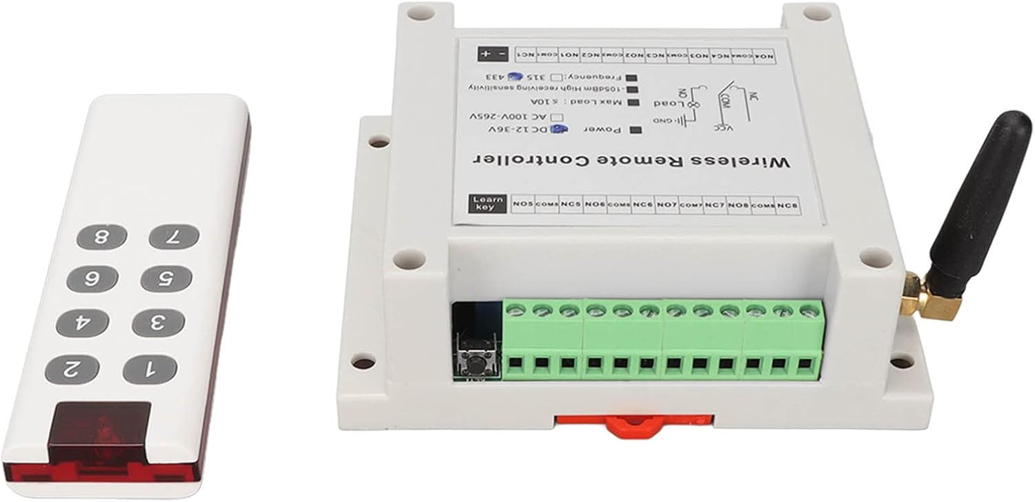 Fockety Interruttore Relè Telecomando Wireless RF 8 Canali - immagine 6
