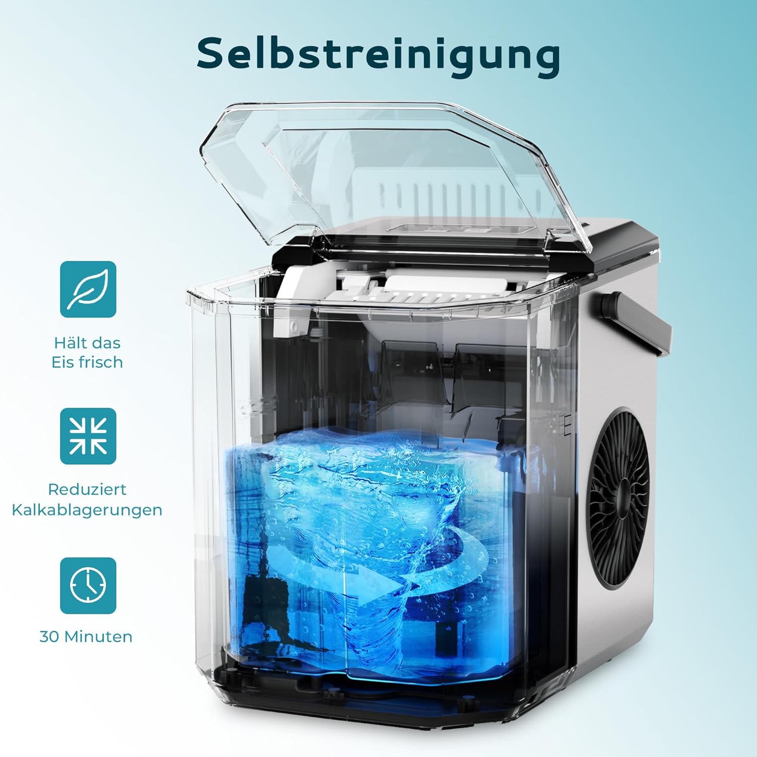 Euhomy Macchina per cubetti di ghiaccio Bullet - immagine 6