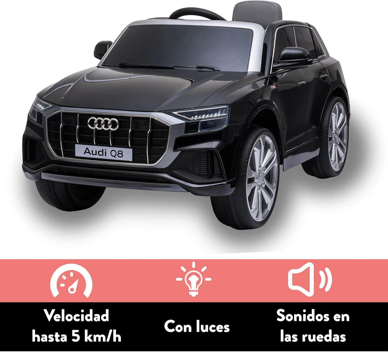 Feber Auto Elettrica Q8 Black 12V R/C per Bambini - immagine 2