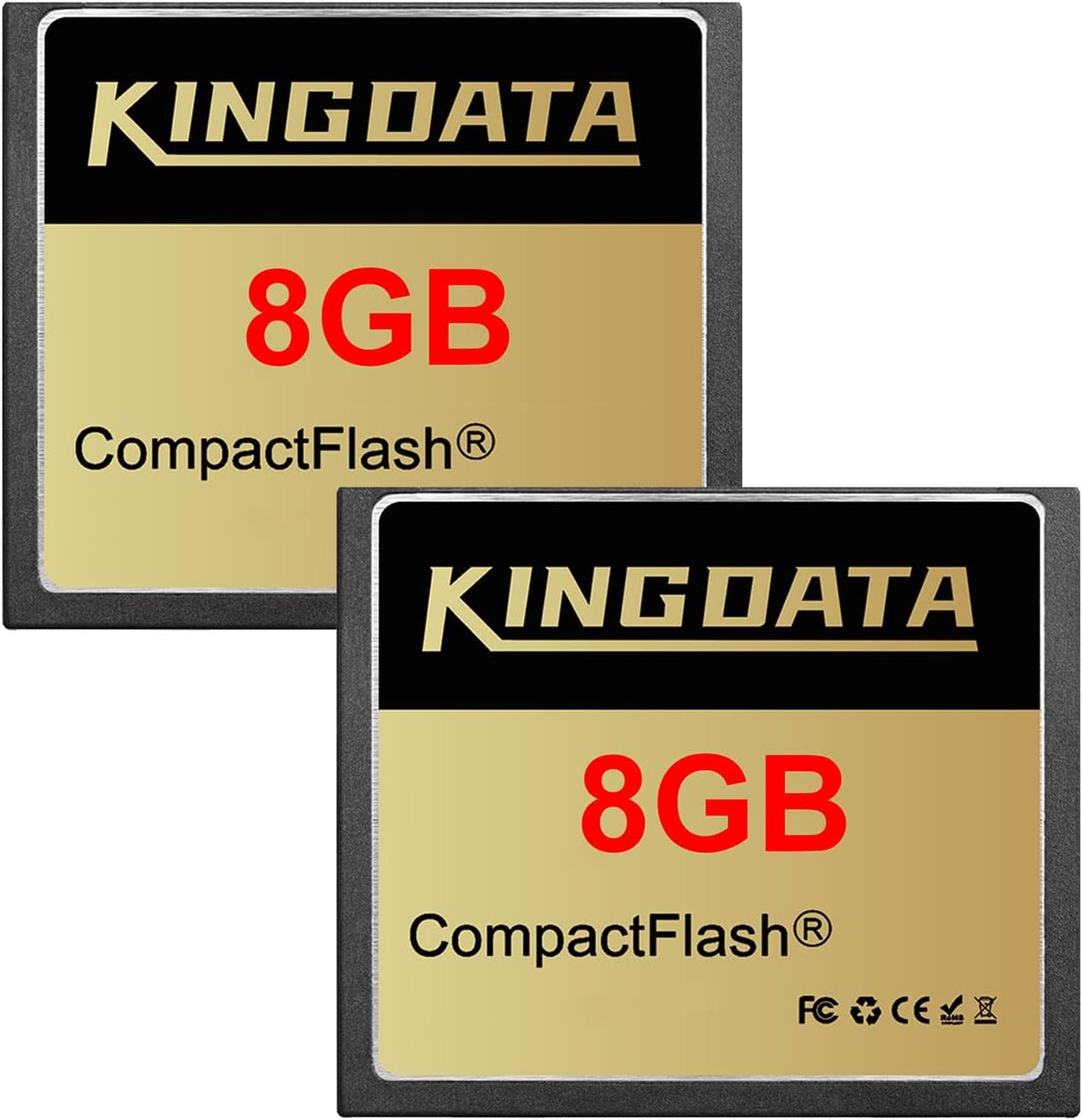 Scheda CompactFlash 8GB 2pack CF133X FAT32 - immagine 1