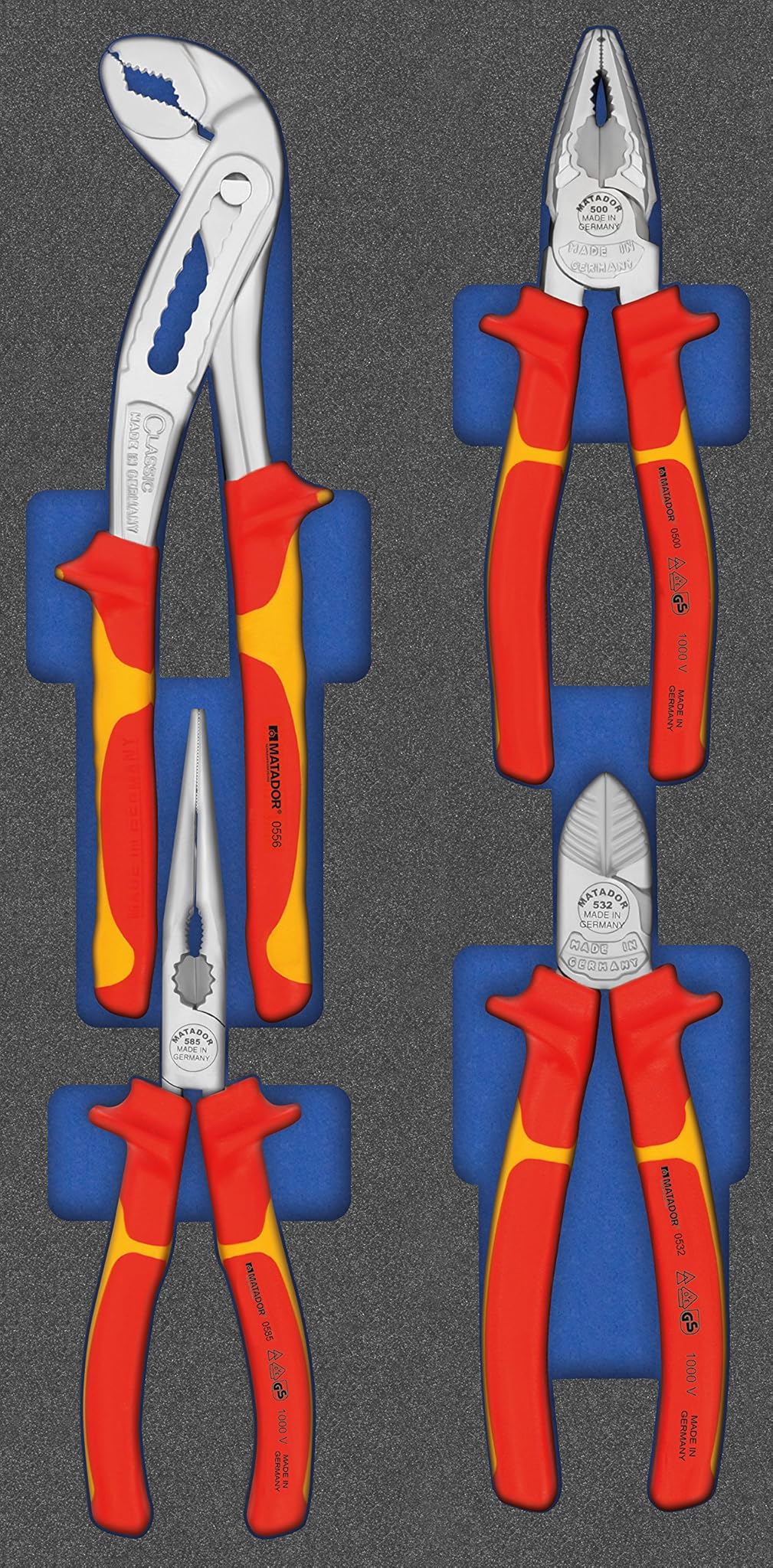 Matador MTS/R/V: pinze VDE (dritto), 1/3: 390 x 193 mm, 8164 1502