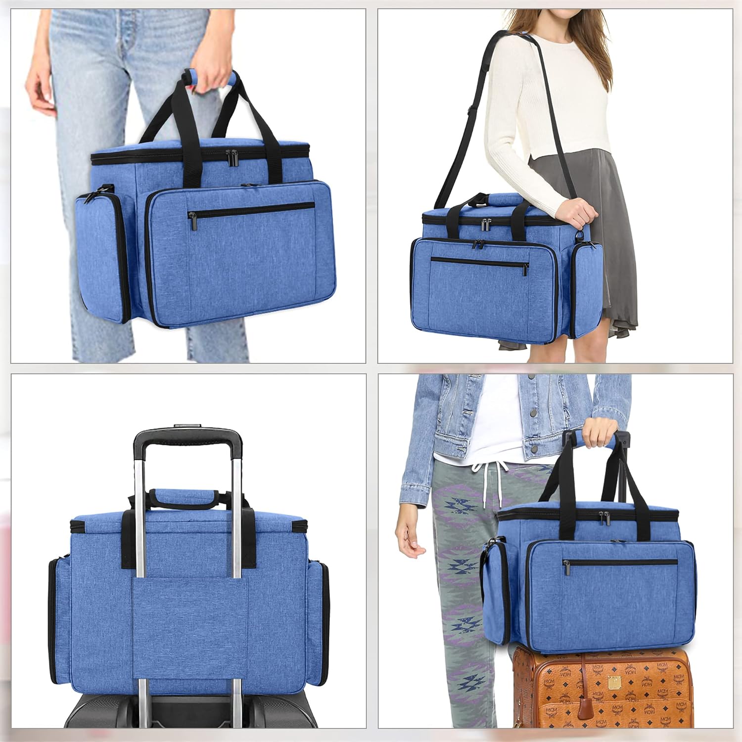 Luxja Borsa per Macchina da Cucire, Blu - immagine 5